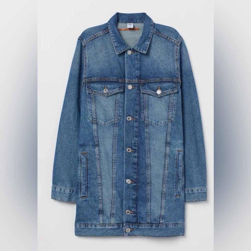 H&M Longline Oversized Denim Jacket